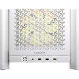 Corsair FRAME 4000D LCD RS ARGB Premium midi tower behuizing Wit | 3x USB-C | RGB | Tempered Glass