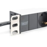 Digitus DN-95401 8-voudige stekkerdoos Zwart/aluminium, 8x stekker