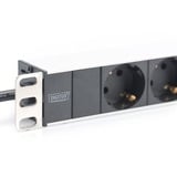 Digitus DN-95401 stekkerdoos Zwart/aluminium