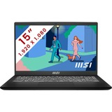 MSI Modern 15 (B12M-413BE) 15.6" laptop Zwart | Core i7-1255U | Iris Xe Graphics | 16 GB | 512 GB SSD
