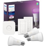Philips Hue White and Color Ambiance Starterkit E27 ledlamp 2000K - 6500K, Dimbaar