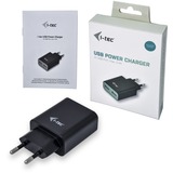 i-tec USB Power Charger 2 Port 2.4A Zwart