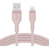 Belkin BOOSTCHARGE Flex USB-A-kabel met Lightning-connector Roze, 1 m