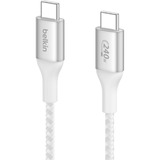 Belkin BoostCharge USB-C kabel Wit, 2 meter, 240 W