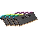 Corsair 128 GB DDR4-3200 Quad-Kit werkgeheugen Zwart, CMH128GX4M4E3200C16, Vengeance RGB PRO SL, XMP 2.0