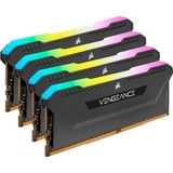 Corsair 128 GB DDR4-3200 Quad-Kit werkgeheugen Zwart, CMH128GX4M4E3200C16, Vengeance RGB PRO SL, XMP 2.0