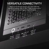 Corsair FRAME 4000D RS midi tower behuizing Zwart | 2x USB-A | 1x USB-C | Tempered Glass