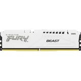 Kingston FURY 16 GB DDR5-6000 werkgeheugen Wit, KF560C30BWE-16, Beast, XMP, EXPO