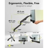 goobay Single monitorarm Zwart, 17 - 32 inch