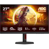 AOC Q27G4SRU 27" gaming monitor Zwart, 320 Hz, HDMI, Displayport, USB, Audio