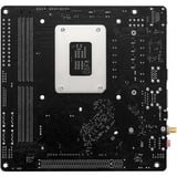ASRock B760M-ITX/D4 WiFi socket 1700 moederbord Zwart/zilver, RAID, Gb-LAN, Wi-Fi, BT, Sound, Mini-ITX