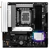 ASRock B860M Pro RS WiFi socket 1851 moederbord Zwart/zilver, RAID, 2.5 Gb-LAN, WLAN, BT, Sound, µATX