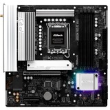 ASRock B860M Pro RS WiFi socket 1851 moederbord Zwart/zilver, RAID, 2.5 Gb-LAN, WLAN, BT, Sound, µATX