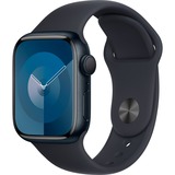 Apple Watch Series 9 smartwatch Zwart/donkerblauw, Aluminium, 41 mm, Sportbandje (M/L)