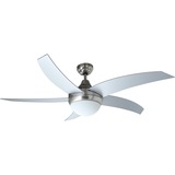 Bestron DCF52LSR Plafondventilator met afstandsbediening en lamp Zilver