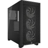 Corsair 3000D Airflow RGB midi tower behuizing Zwart | 2x USB-A | RGB | Tempered Glass