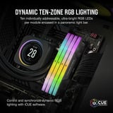 Corsair Vengeance RGB 32 GB DDR5-6000 (2x 16 GB) werkgeheugen Zwart, CMH32GX5M2B6000C38, XMP 3.0