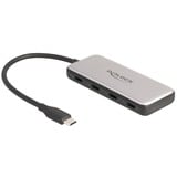 DeLOCK 4-Port USB-C + PD 85 Watt usb-hub Grijs