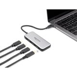 DeLOCK 4-Port USB-C + PD 85 Watt usb-hub Grijs