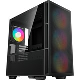 DeepCool CH560              midi tower behuizing Zwart | 1x USB-A | 1x USB-C | RGB | Window