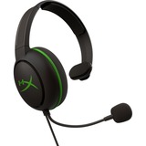HyperX Cloud Chat gaming headset Zwart/groen, Xbox One, Xbox Series X|S
