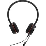 Jabra Evolve 20 SE on-ear headset Zwart