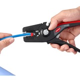 KNIPEX PreciStrip16 Automatische afstriptang Zwart/rood, geïntegreerde draadsnijder