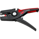 KNIPEX PreciStrip16 Automatische afstriptang Zwart/rood, geïntegreerde draadsnijder