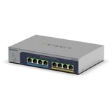 Netgear 8-poorts multi-Gigabit (2,5G) Ethernet Ultra60 PoE++ Smart switch Grijs, 230W PoE‑budget met 4 PoE++ en 4 PoE+, MS108TUP-100EUS