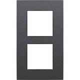 Niko Tweevoudige afdekplaat met 60 mm centerafstand - Verticaal afdekking Antraciet