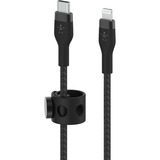 Belkin BOOSTCHARGE PRO Flex USB-C-kabel met Lightning-connector Zwart, 2 m