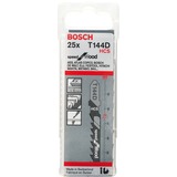 Bosch Decoupeerzaagblad T144D Speed for Wood (25 stuks) 