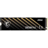 MSI SPATIUM M461 1 TB SSD Zwart/goud, S78-440L1D0-P83, PCIe Gen 4.0 x4, NVMe 1.4