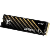 MSI SPATIUM M461 1 TB SSD Zwart/goud, S78-440L1D0-P83, PCIe Gen 4.0 x4, NVMe 1.4