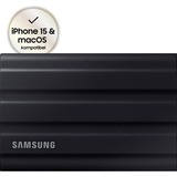 SAMSUNG Portable SSD T7 Shield, 1 TB externe SSD Zwart, MU-PE1T0S/EU, USB-C 3.2 Gen 2 (10 Gbit/s)