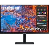 SAMSUNG ViewFinity S8 LS27B800PXPXEN 27" 4K UHD monitor Zwart, 4K UHD, HDMI, DisplayPort, USB-C, USB-A 3.2, VESA DisplayHDR 400