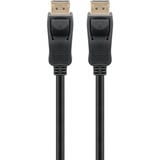 goobay DisplayPort 1.4 Connector kabel Zwart, 2 meter