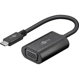 goobay USB-C naar VGA-adapter Zwart, 0,2 meter