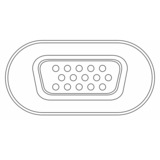 goobay USB-C naar VGA-adapter Zwart, 0,2 meter