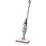 BLACK+DECKER BDS1616R 1600W steam-mop met 2 stoomdoeken stoomreiniger Wit/rood