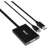 Club 3D Actieve DisplayPort naar Dual-Link DVI-D-adapter Zwart