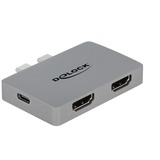 DeLOCK Dual HDMI Adapter Grijs