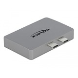 DeLOCK Dual HDMI Adapter Grijs