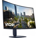 Dell AW3225DM 31.5" curved gaming monitor Zwart, 180 Hz, HDMI, DisplayPort, USB, AMD FreeSync