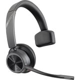HP Poly Voyager 4310 on-ear headset Zwart, Incl. BT700 USB-C-adapter
