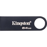 Kingston DataTraveler SE9 G3 64 GB usb-stick Donkergrijs, KE-U2X64-1AC, USB-A 3.2 (5 Gbit/s)