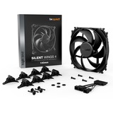 be quiet! Silent Wings 4 140x140x25 case fan Zwart, 3-pin fan aansluiting