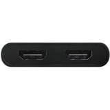 Club 3D USB-C naar USB-A adapter naar 2x HDMI splitter Zwart, DisplayLink