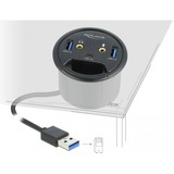 DeLOCK 3-poorts USB-hub 1x Typ-C + 2x Typ-A + HD-Audio 