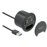 DeLOCK Delock 3P Tisch-Hub 1xUSB-C+2xUSB-A+HD usb-hub 